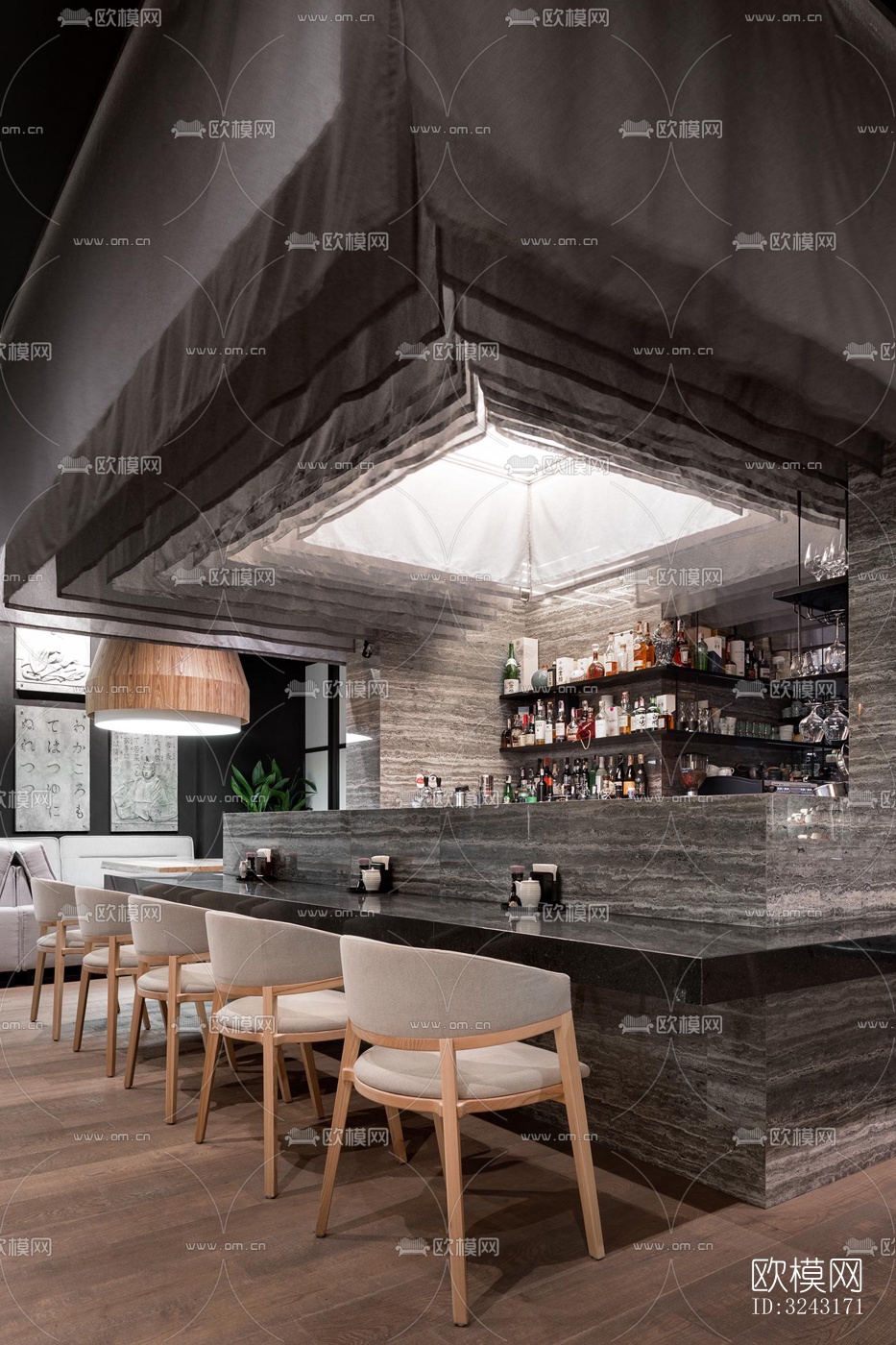 日式日韩料理效果图下载（渲染图8）