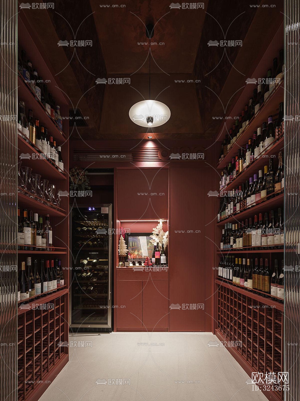 现代西餐厅效果图下载（渲染图13）