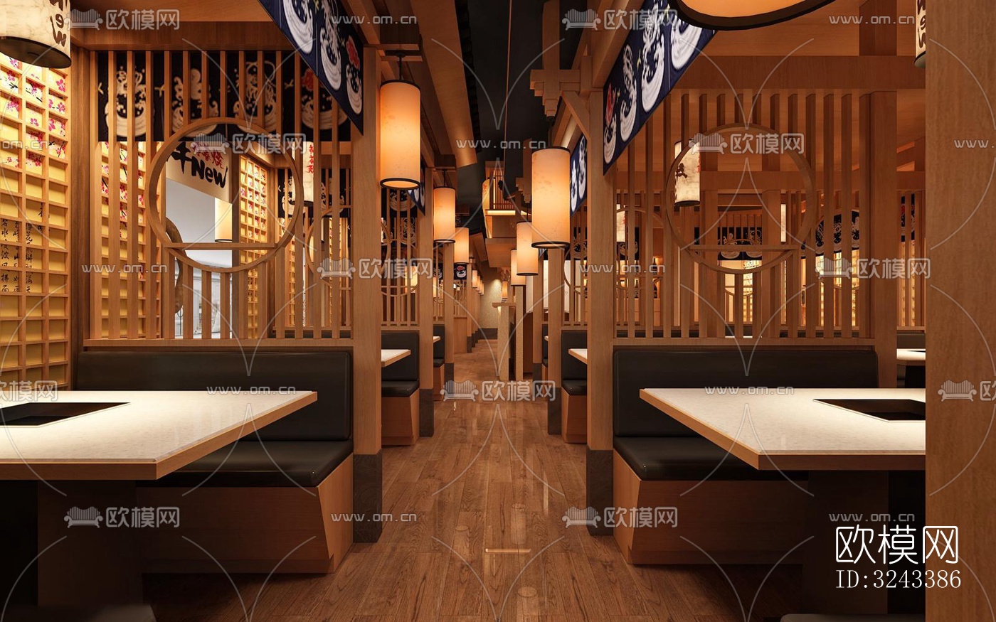 日式火锅烤肉效果图下载（渲染图4）