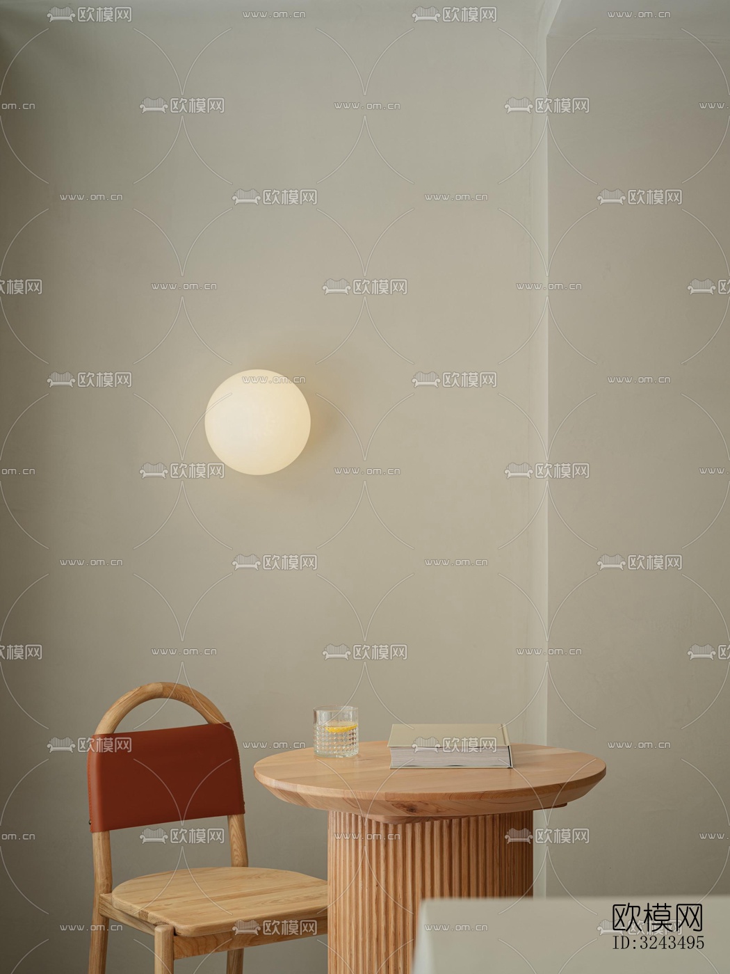 奶油风蛋糕甜品效果图下载（渲染图13）