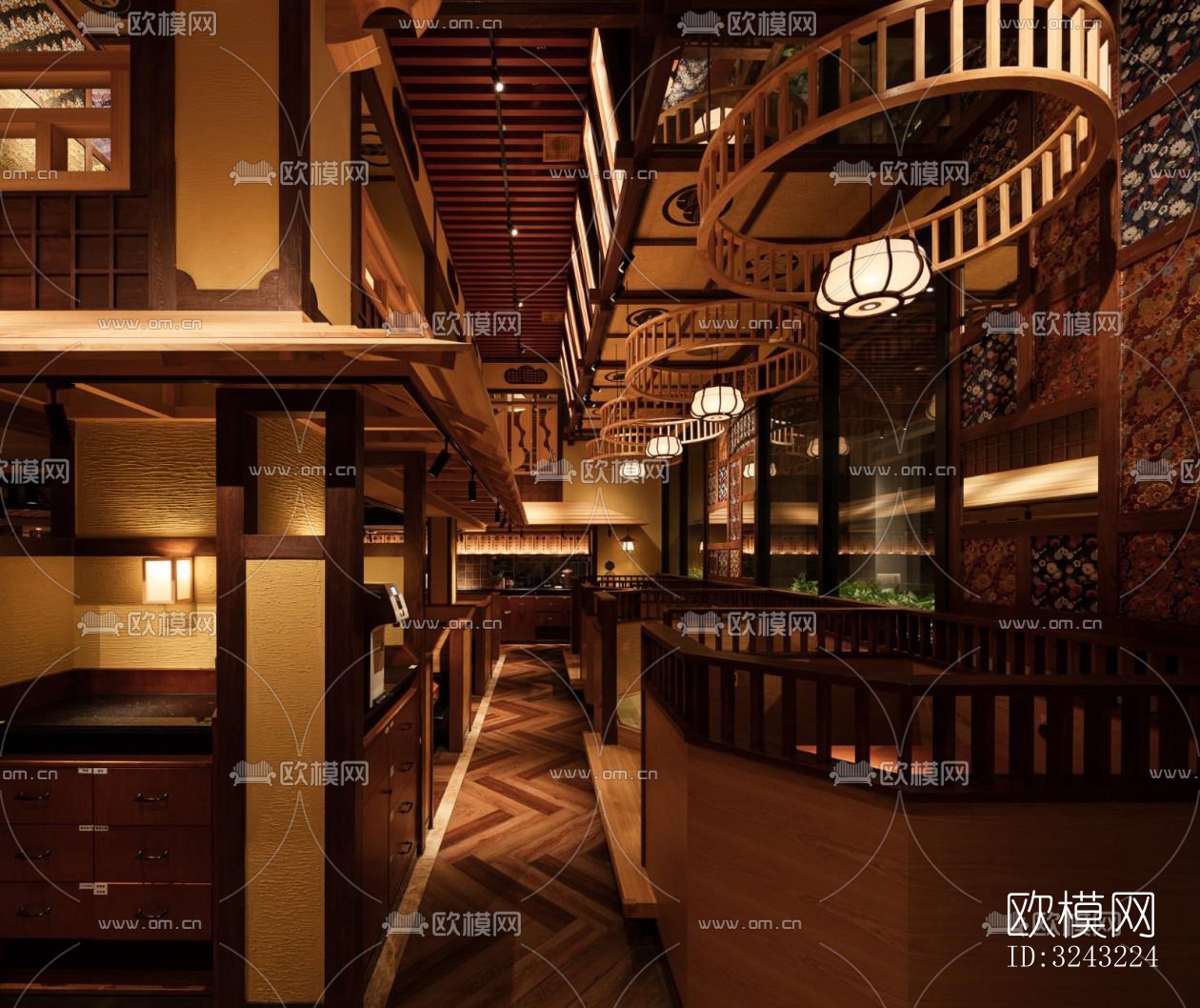 日式日韩料理效果图下载（渲染图6）