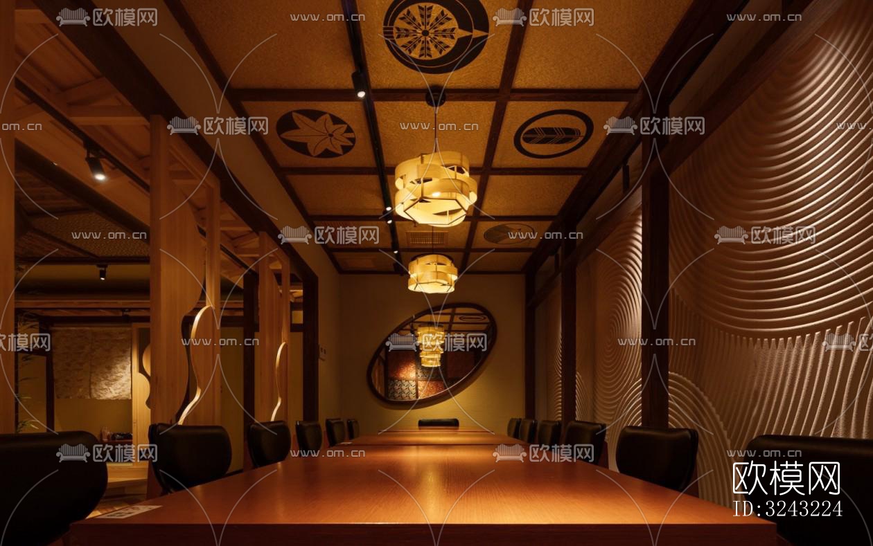 日式日韩料理效果图下载（渲染图1）