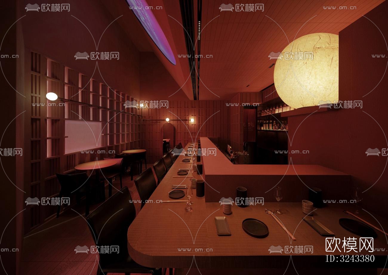 日式火锅烤肉效果图下载（渲染图2）