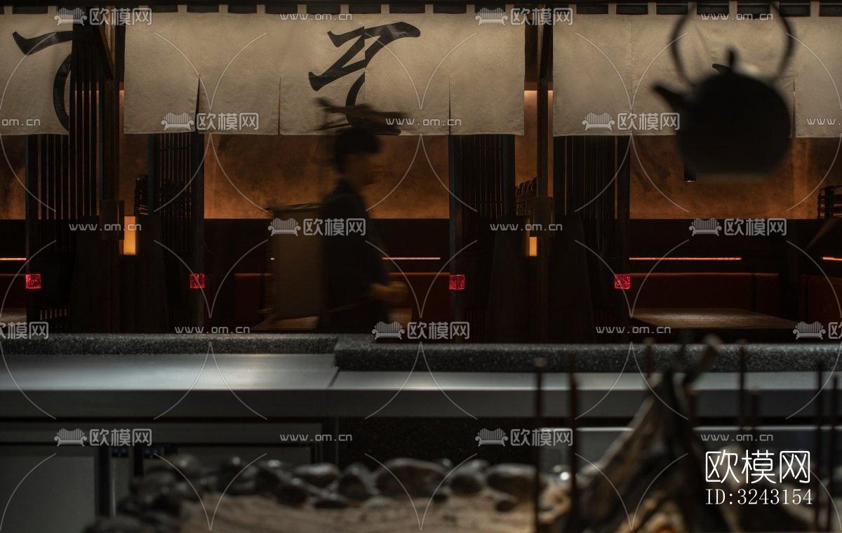 日式日韩料理效果图下载（渲染图8）