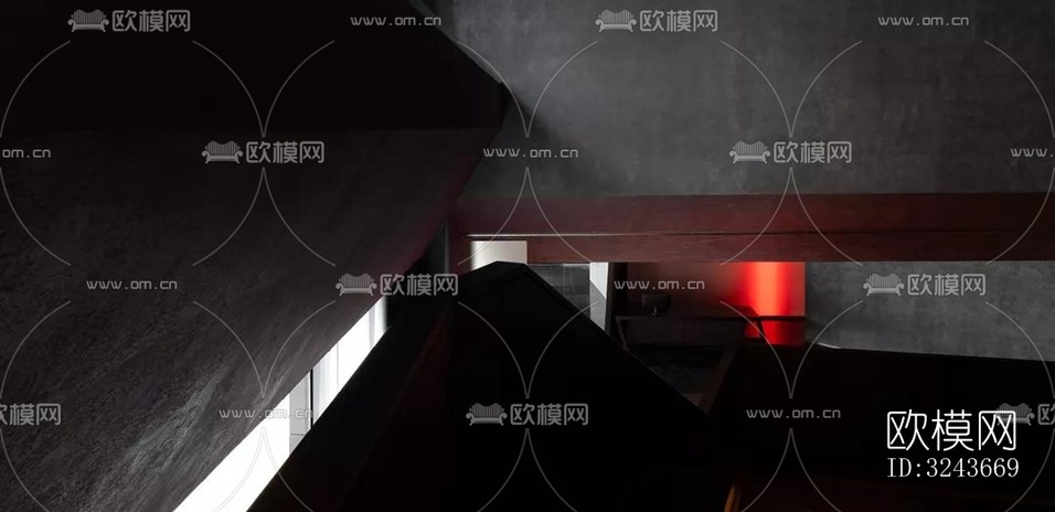 现代西餐厅效果图下载(渲染图2)