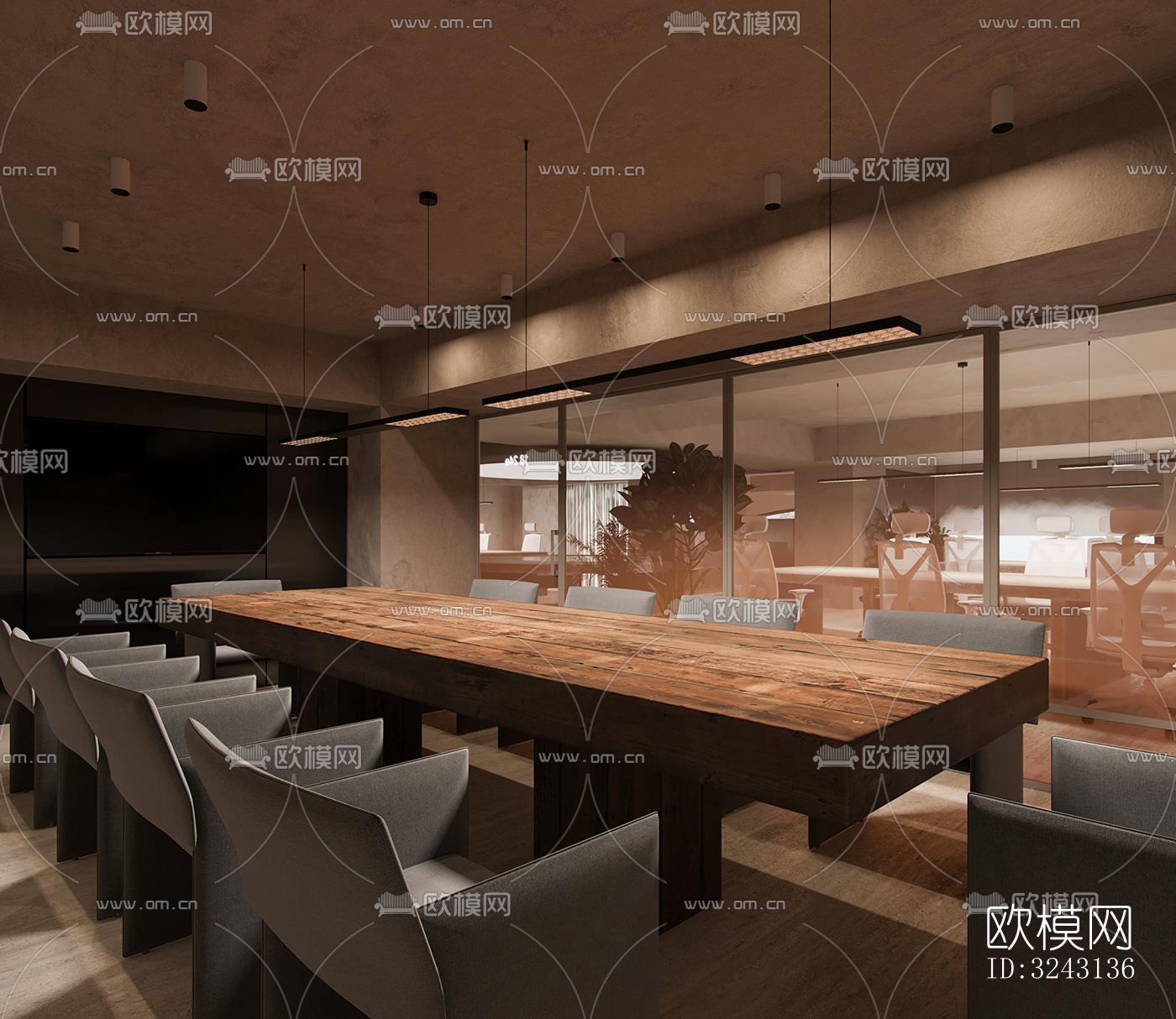 现代咖啡奶茶效果图下载（渲染图3）