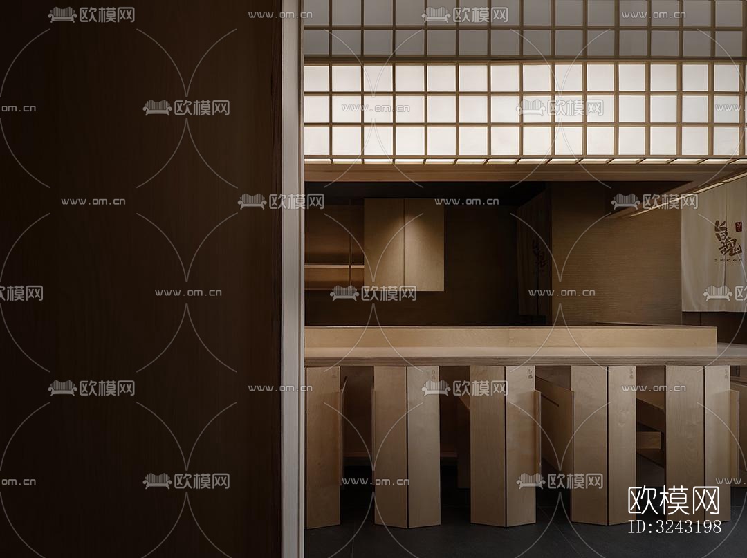 日式日韩料理效果图下载（渲染图14）