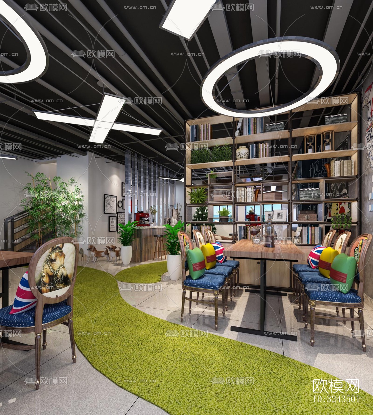 工业风蛋糕甜品效果图下载（渲染图4）