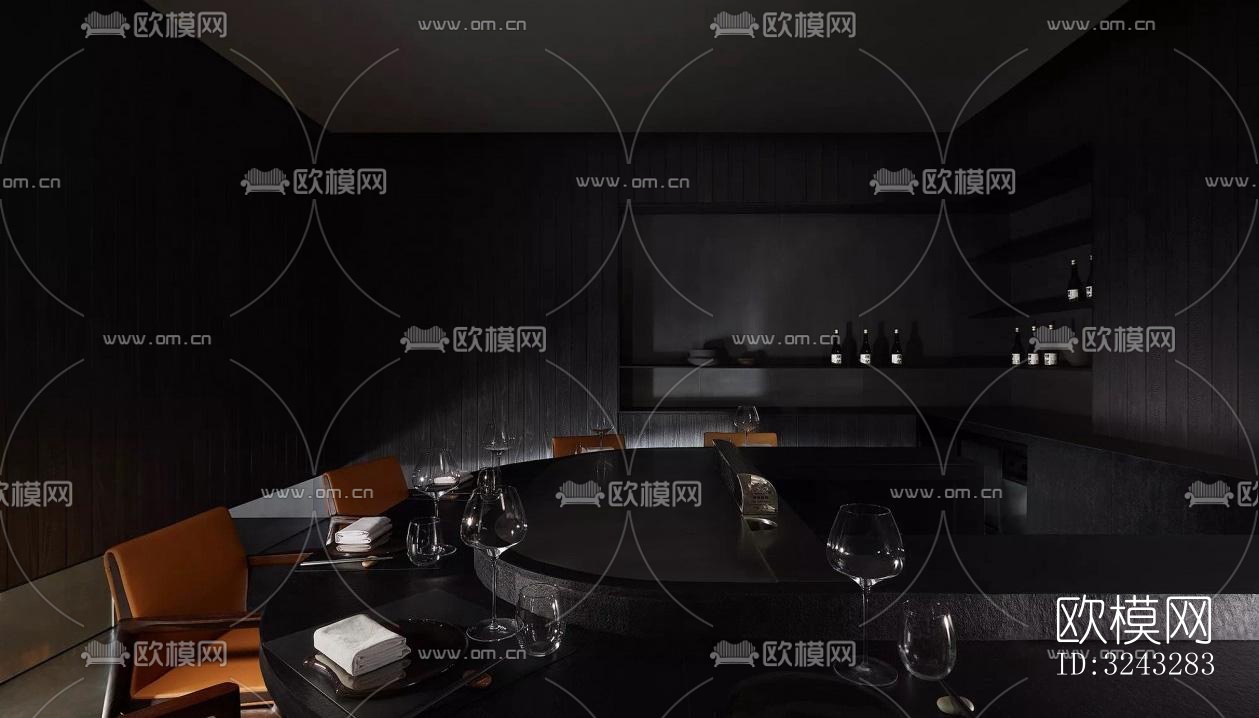 日式日韩料理效果图下载（渲染图9）