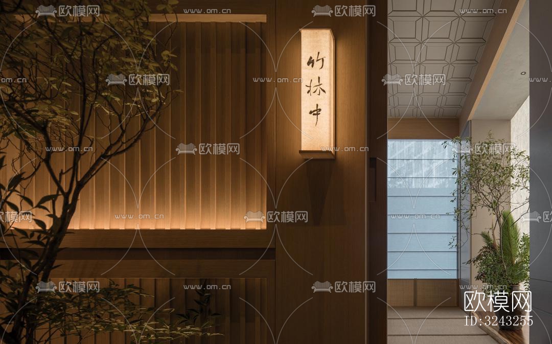 日式日韩料理效果图下载（渲染图6）