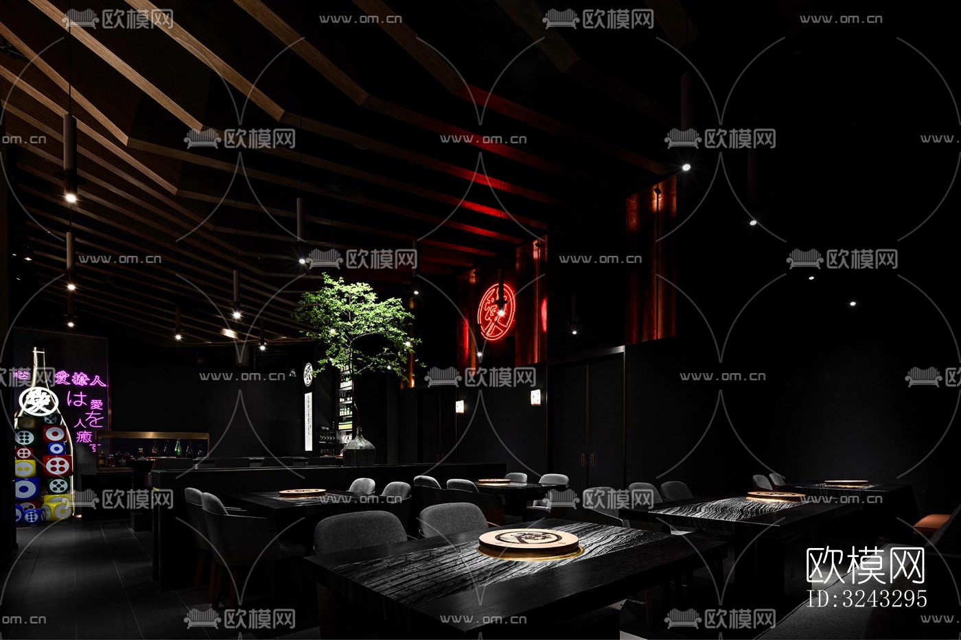 现代日韩料理效果图下载（渲染图9）