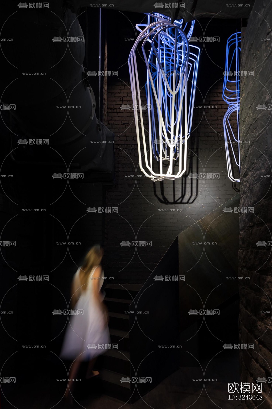 现代西餐厅效果图下载（渲染图8）