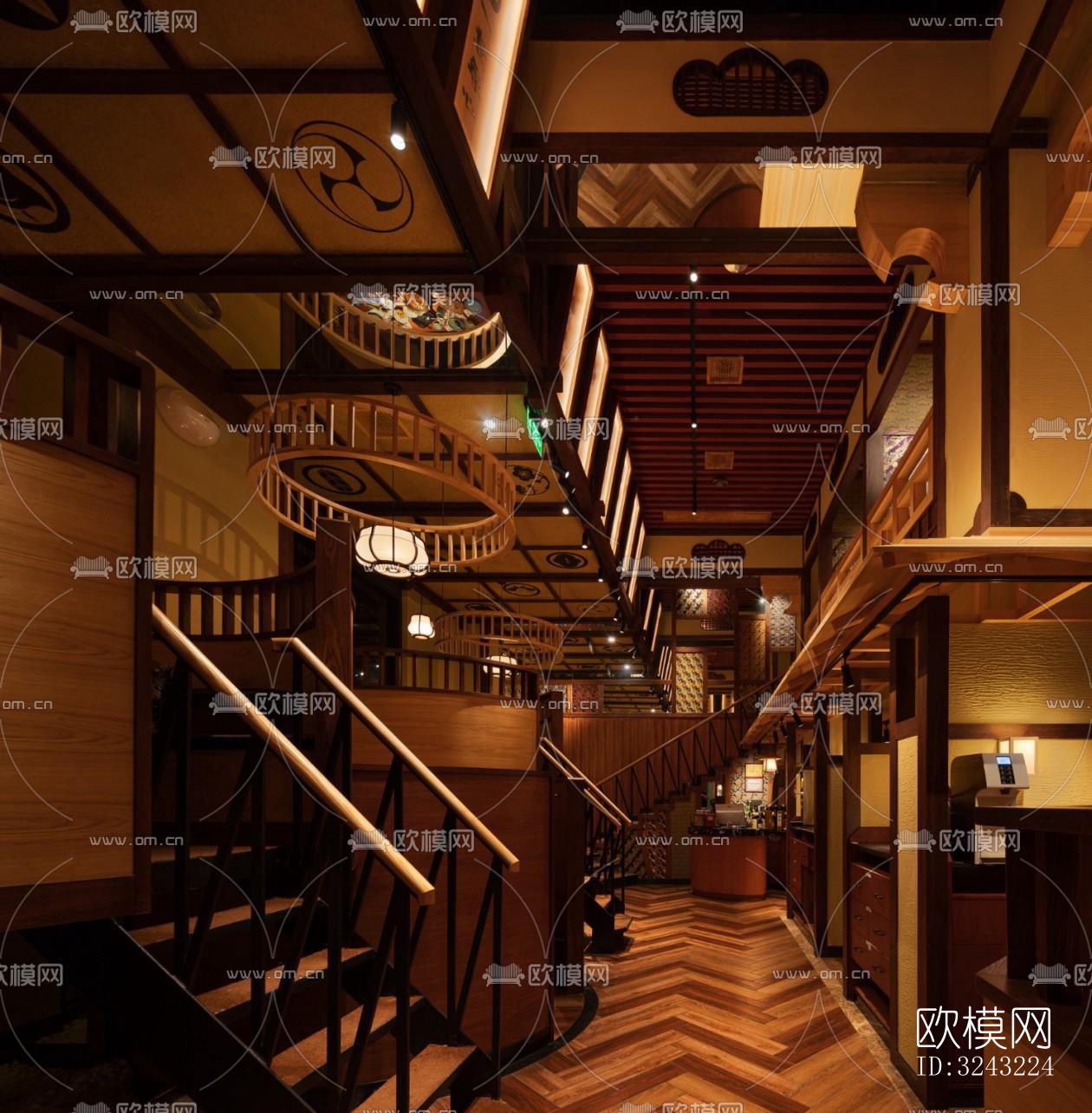 日式日韩料理效果图下载（渲染图3）