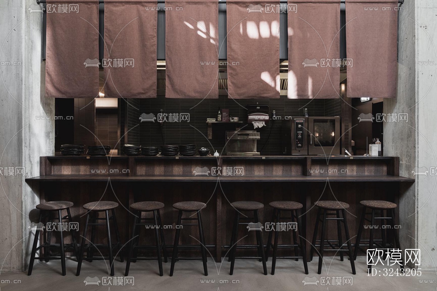 日式日韩料理效果图下载（渲染图1）