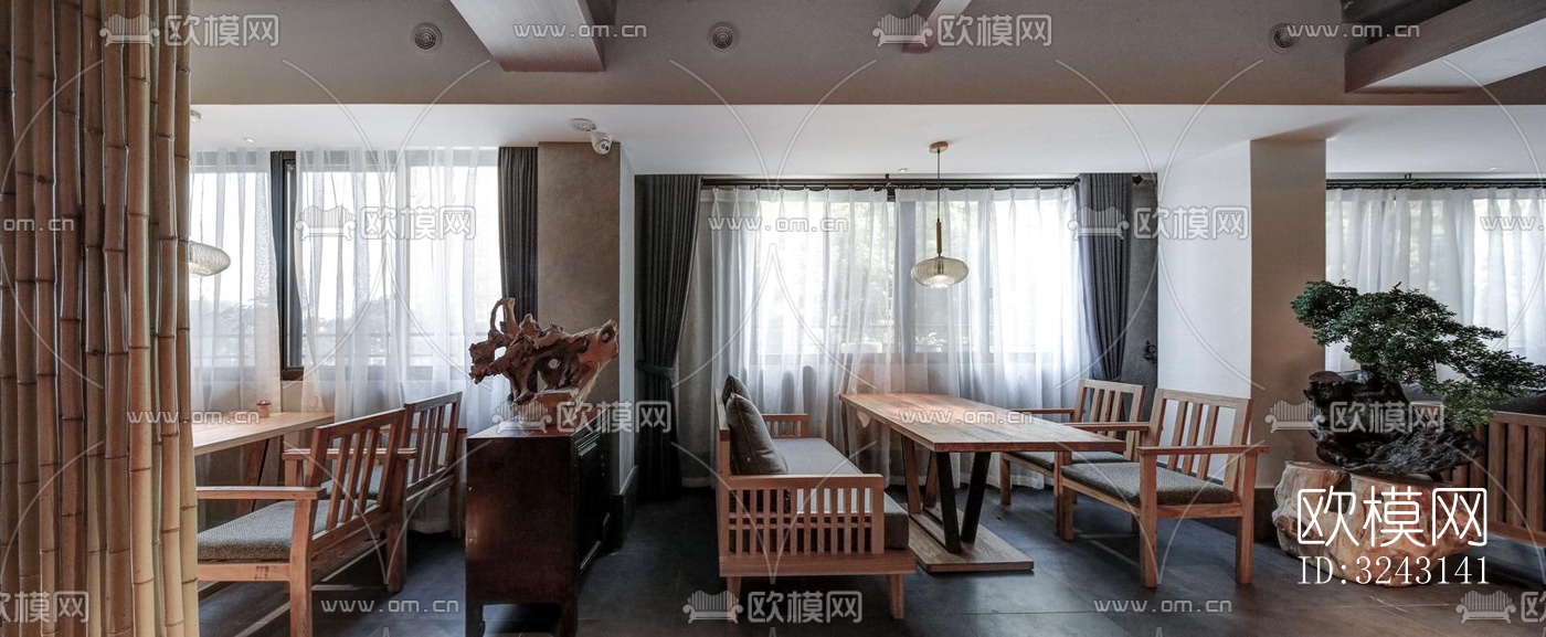 侘寂日韩料理效果图下载（渲染图5）