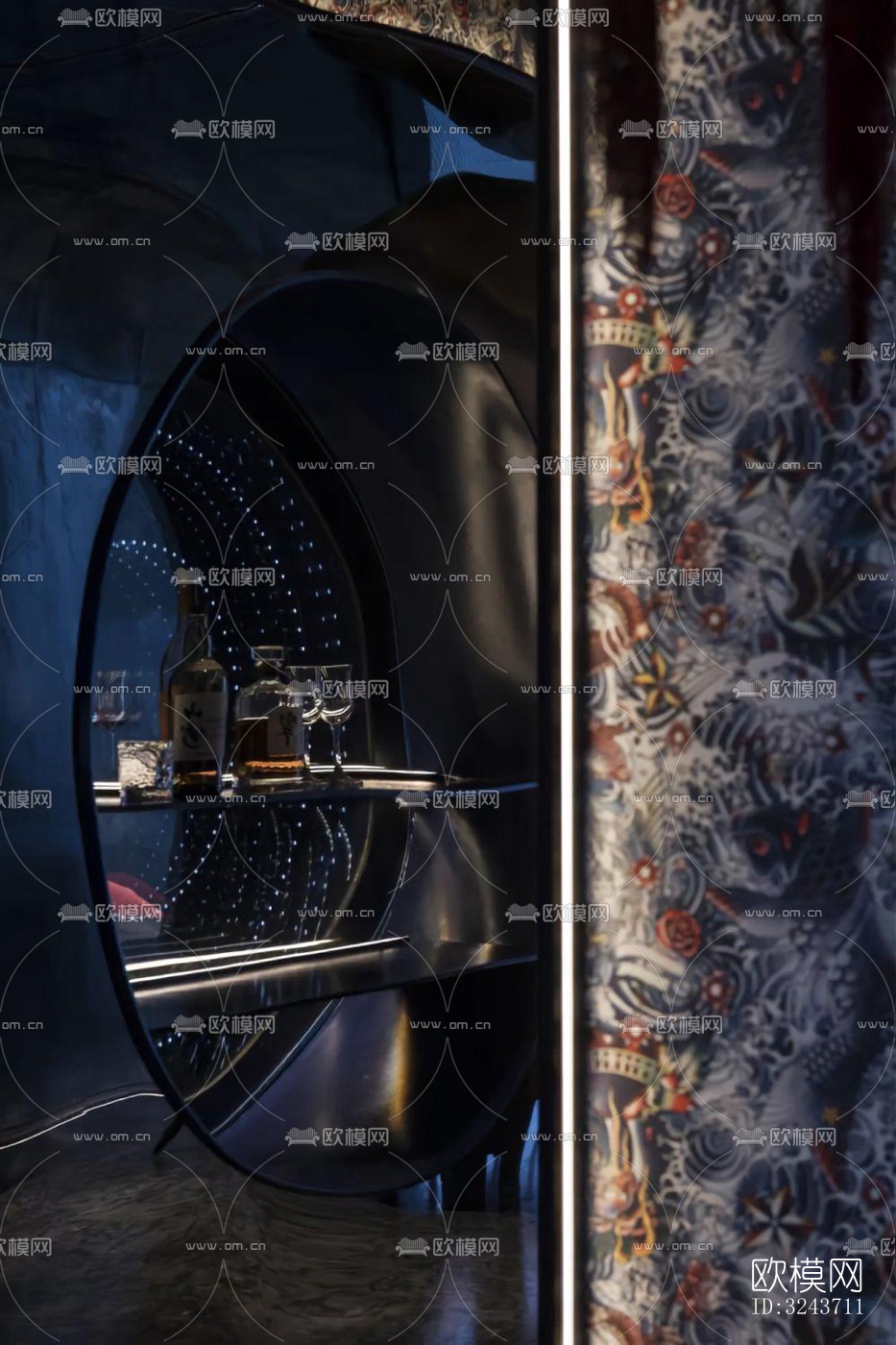 现代西餐厅效果图下载（渲染图18）