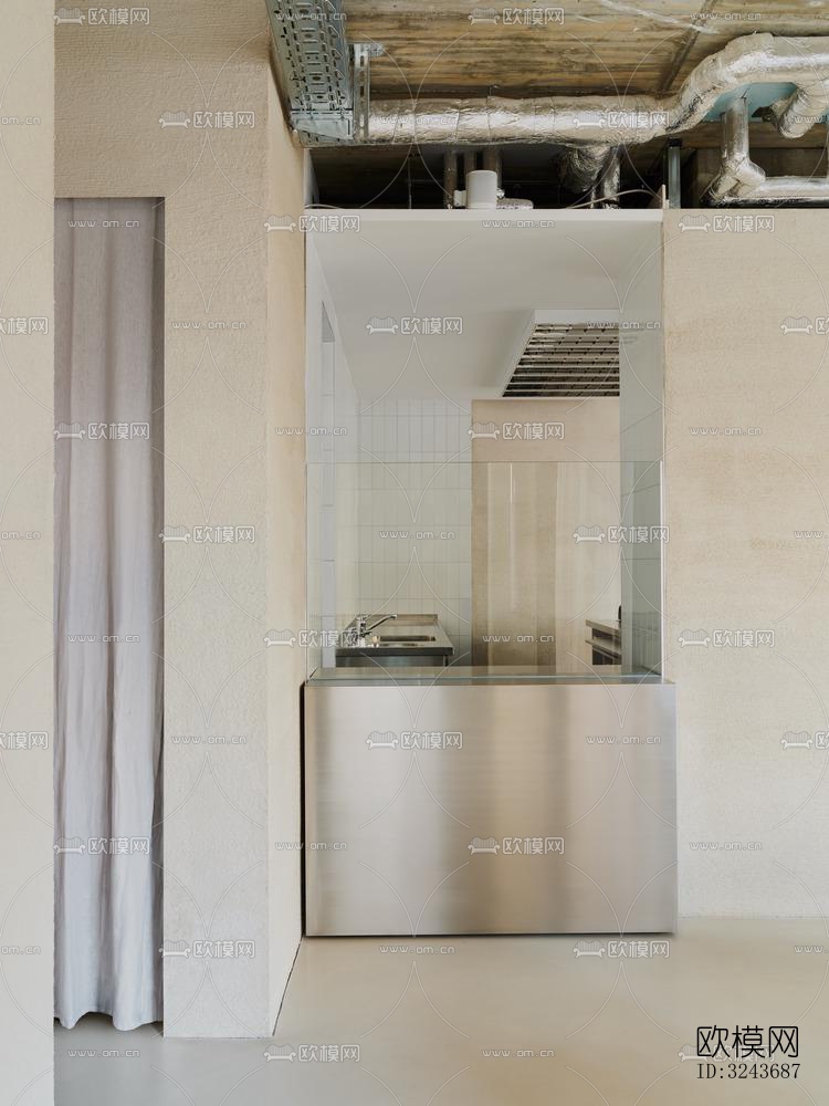 现代西餐厅效果图下载（渲染图7）