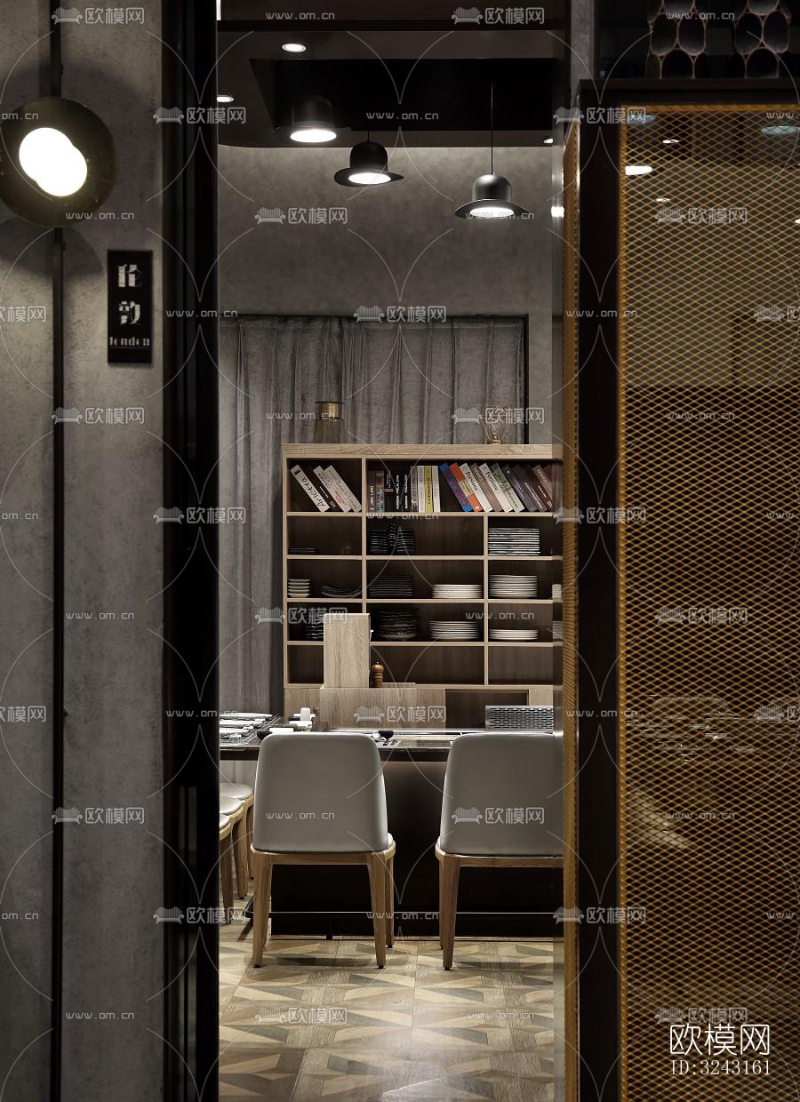 日式日韩料理效果图下载（渲染图3）