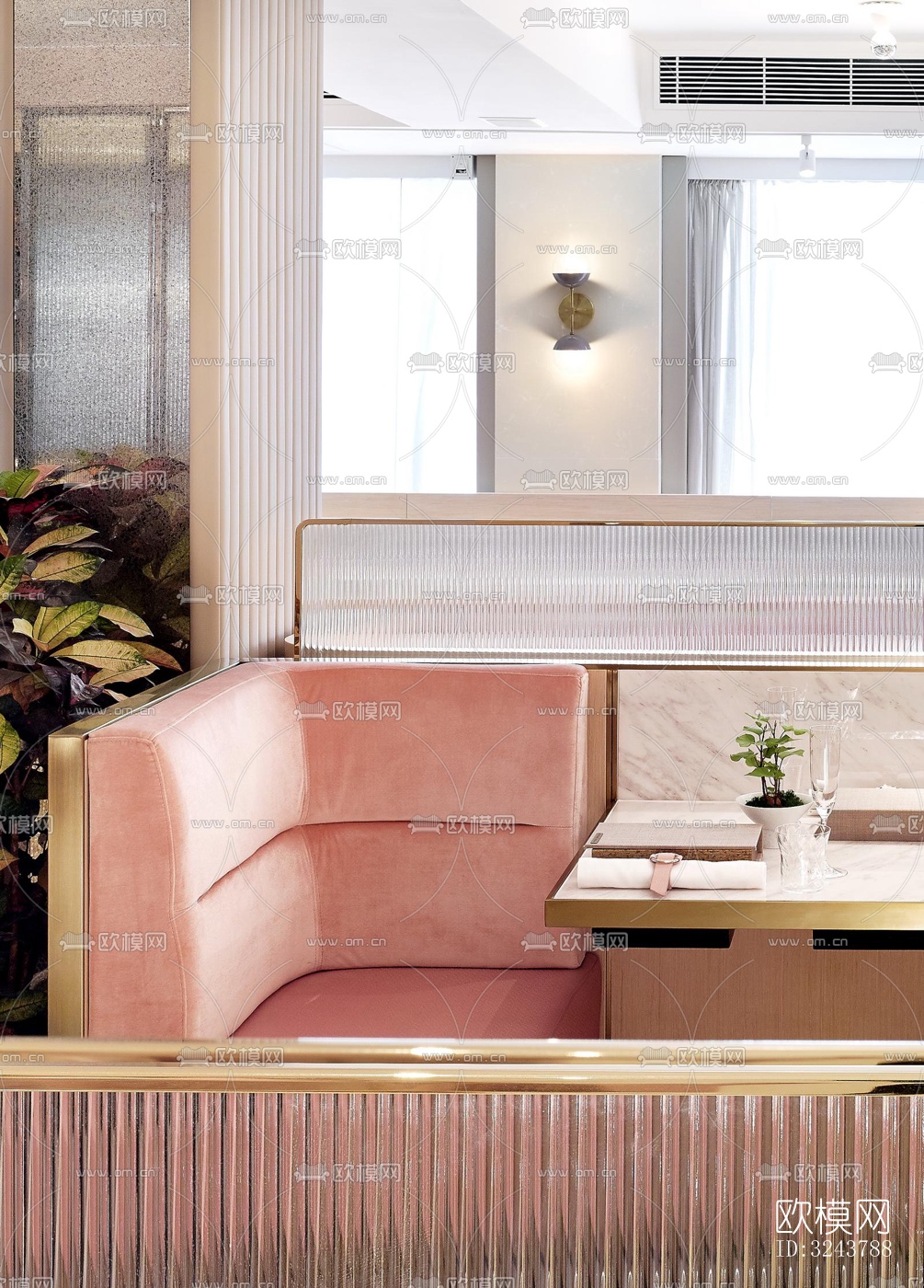 现代西餐厅效果图下载（渲染图13）