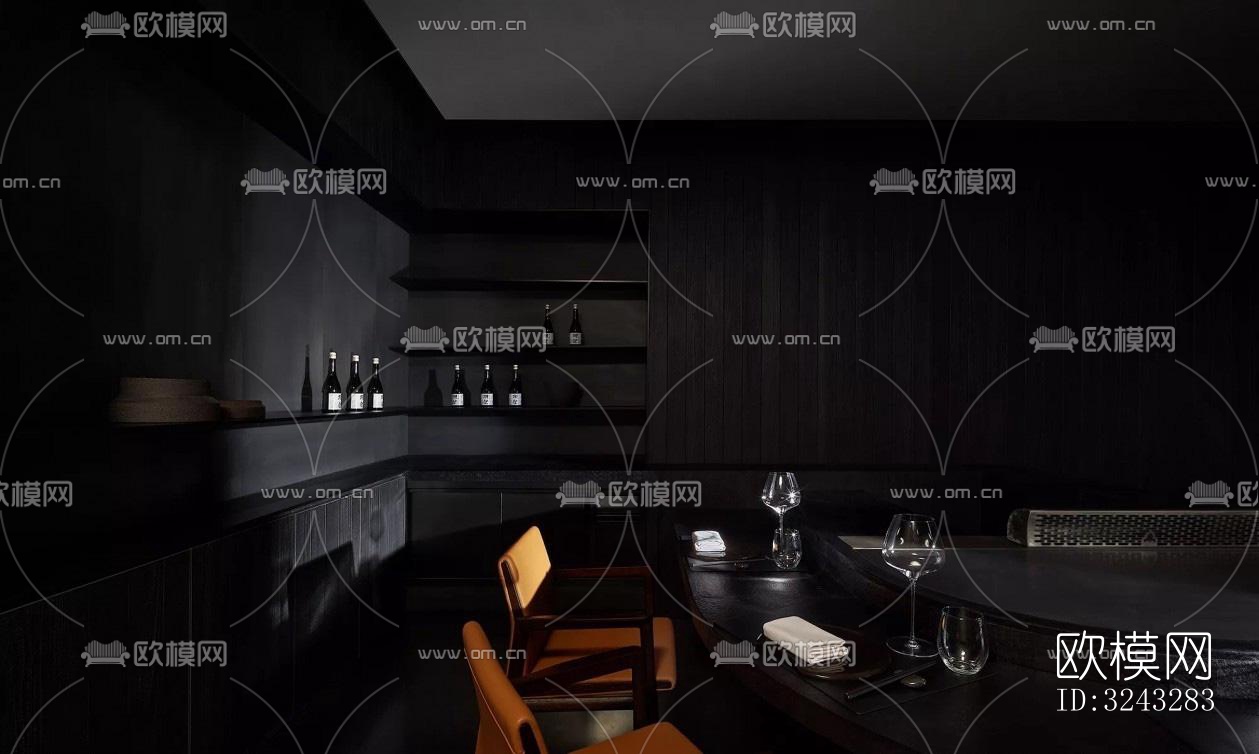 日式日韩料理效果图下载（渲染图8）