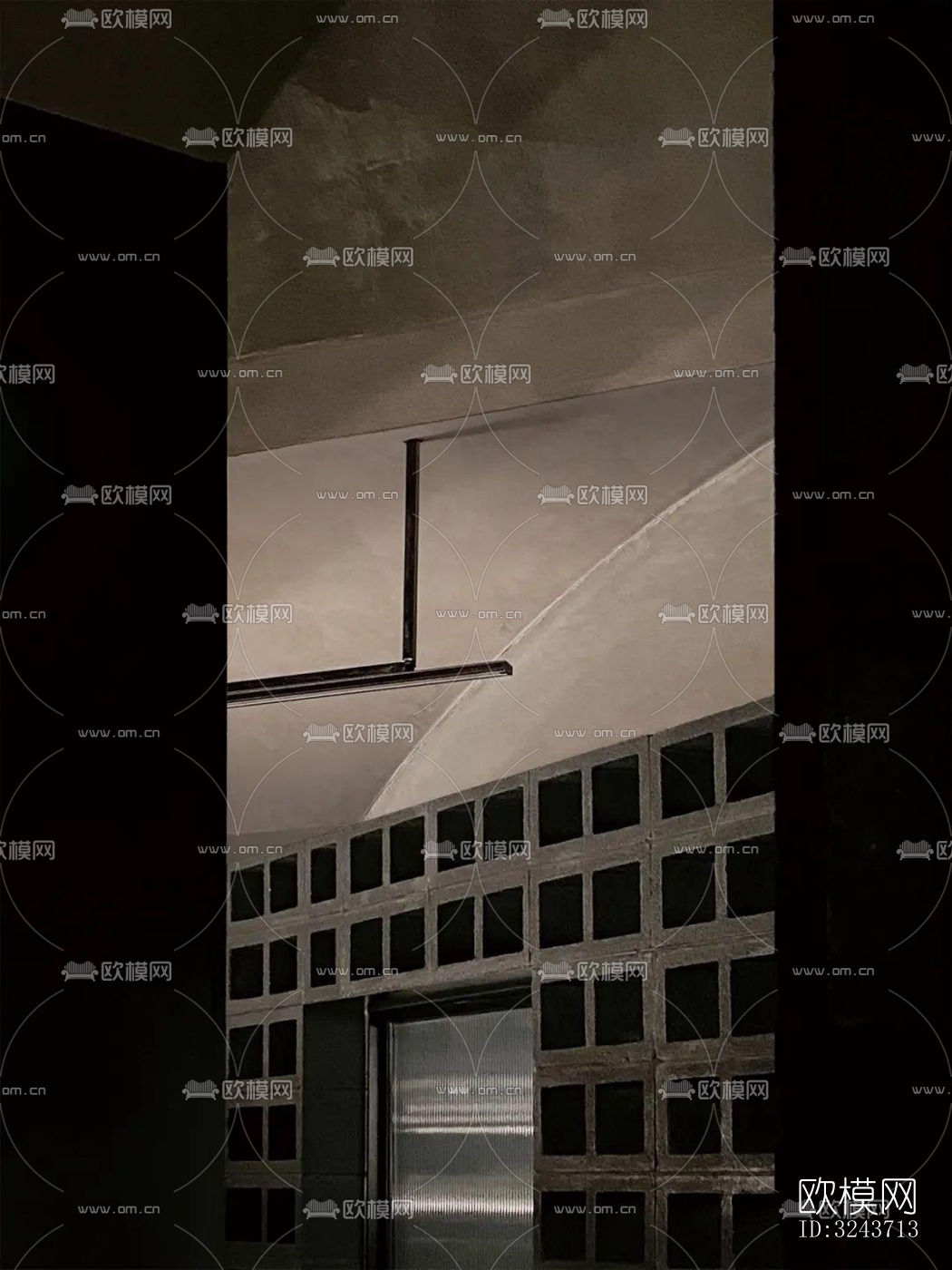 现代西餐厅效果图下载（渲染图7）