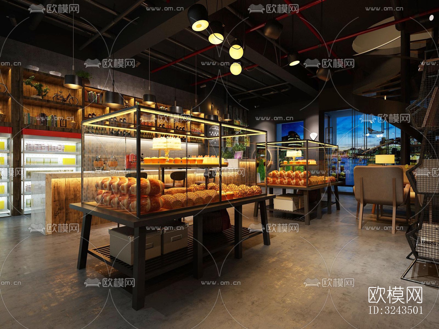 工业风蛋糕甜品效果图下载（渲染图7）