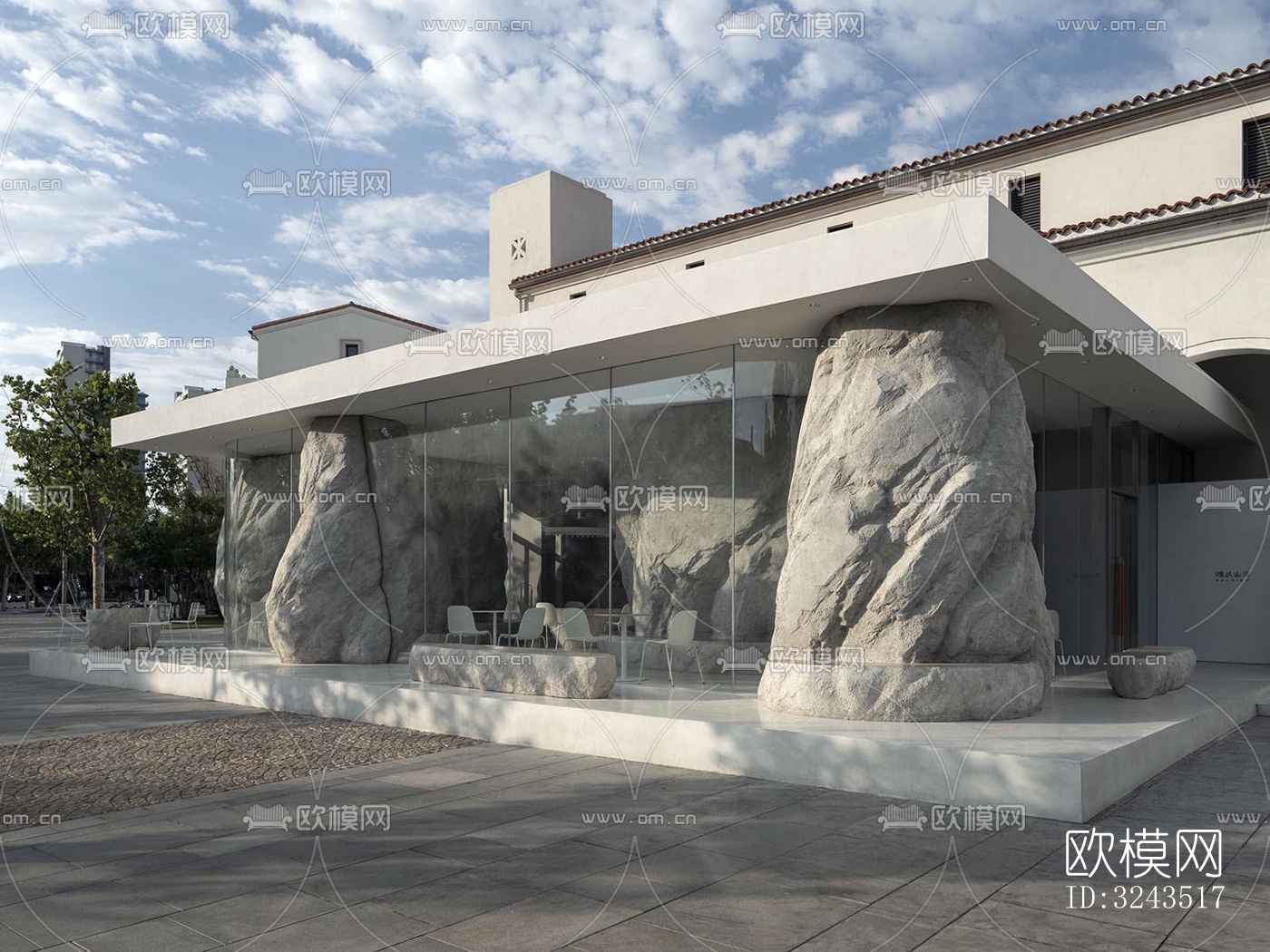 现代蛋糕甜品效果图下载（渲染图1）