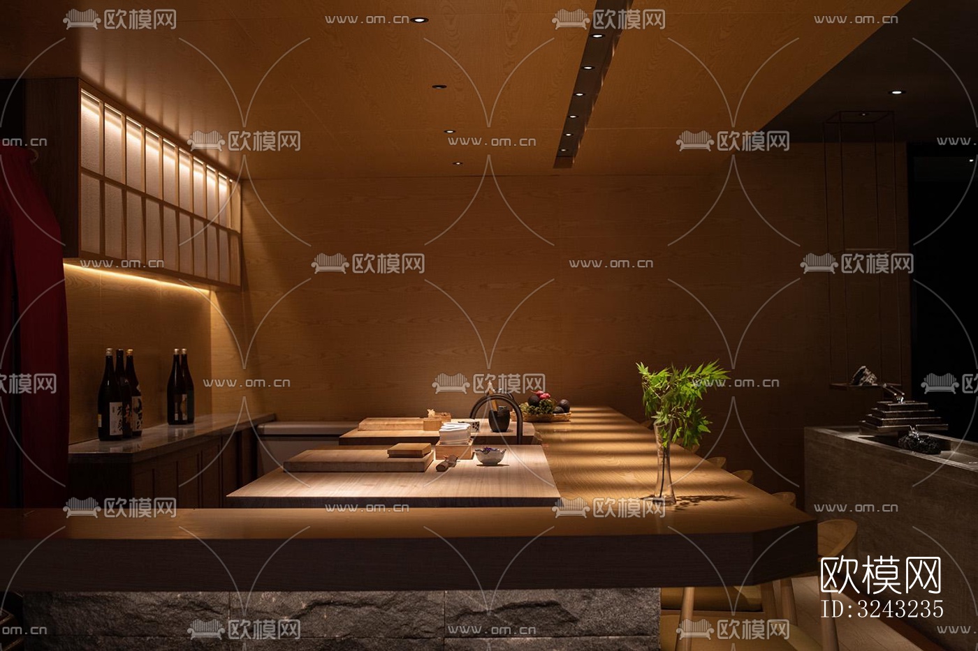 日式日韩料理效果图下载（渲染图15）