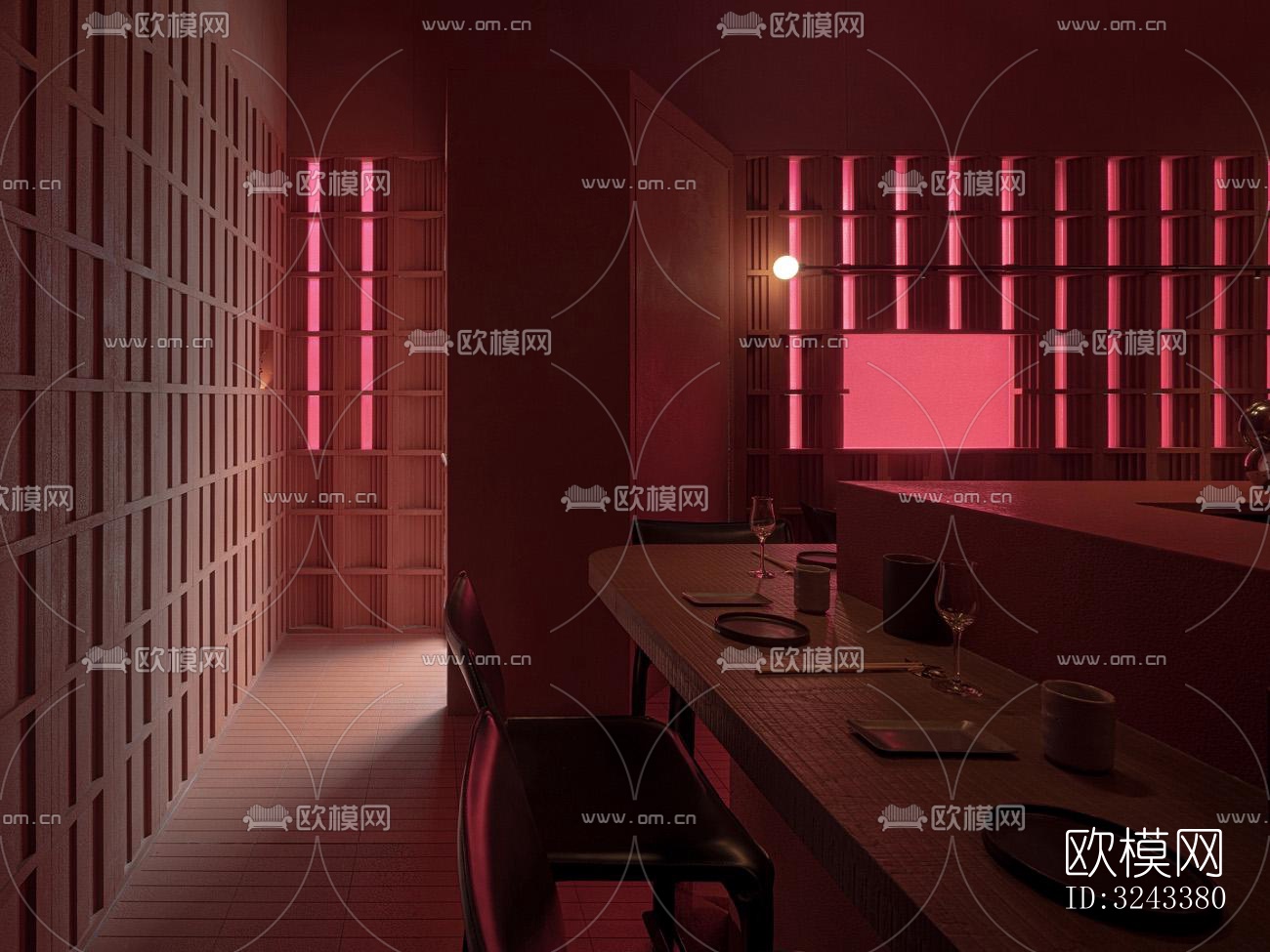 日式火锅烤肉效果图下载（渲染图7）