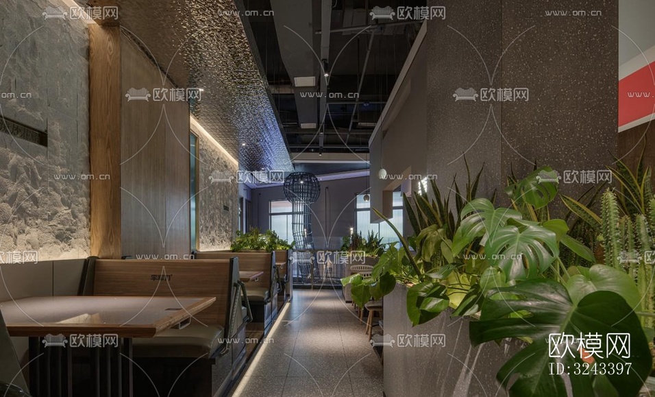 現(xiàn)代火鍋烤肉效果圖下載(渲染圖18)