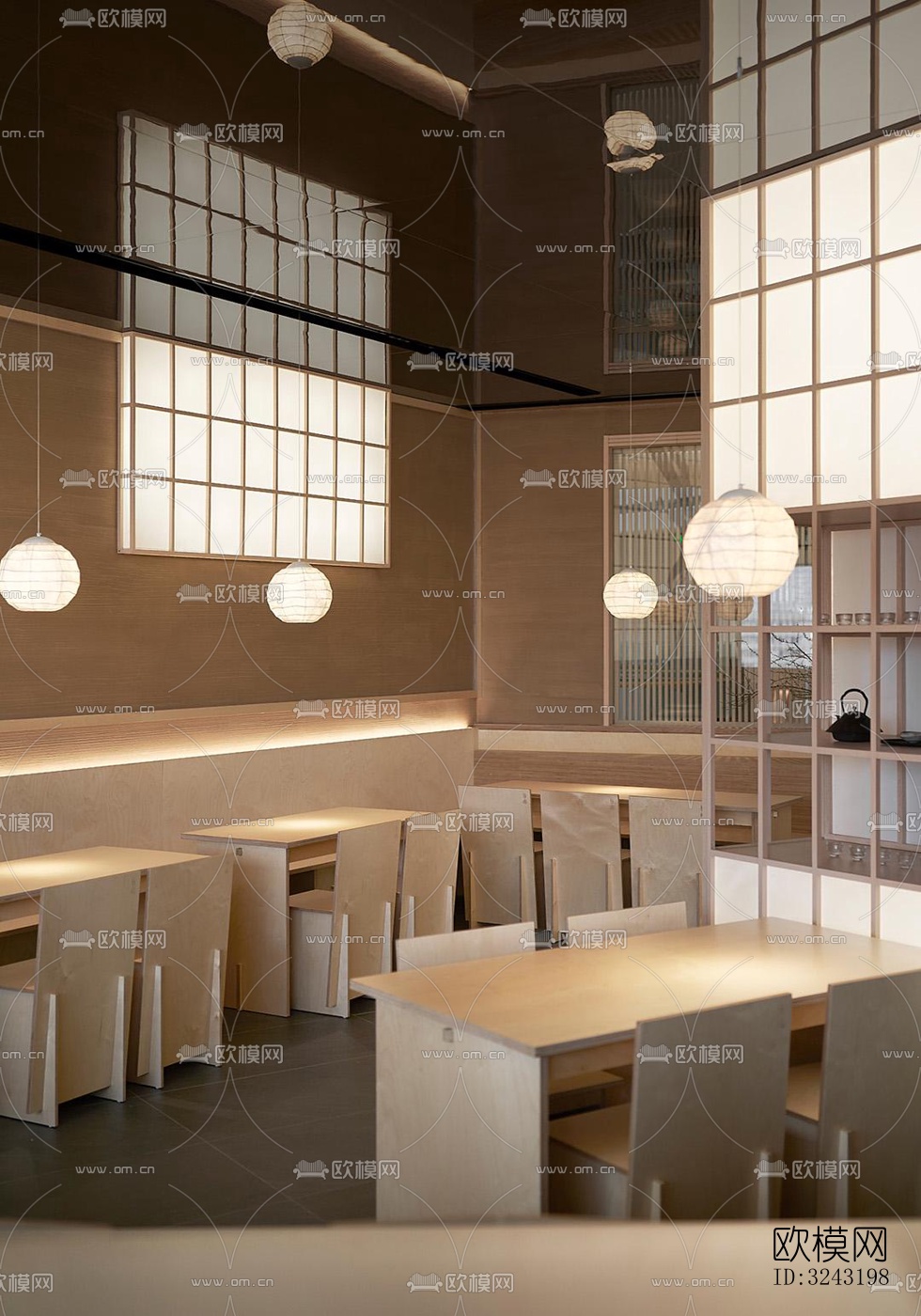 日式日韩料理效果图下载（渲染图1）