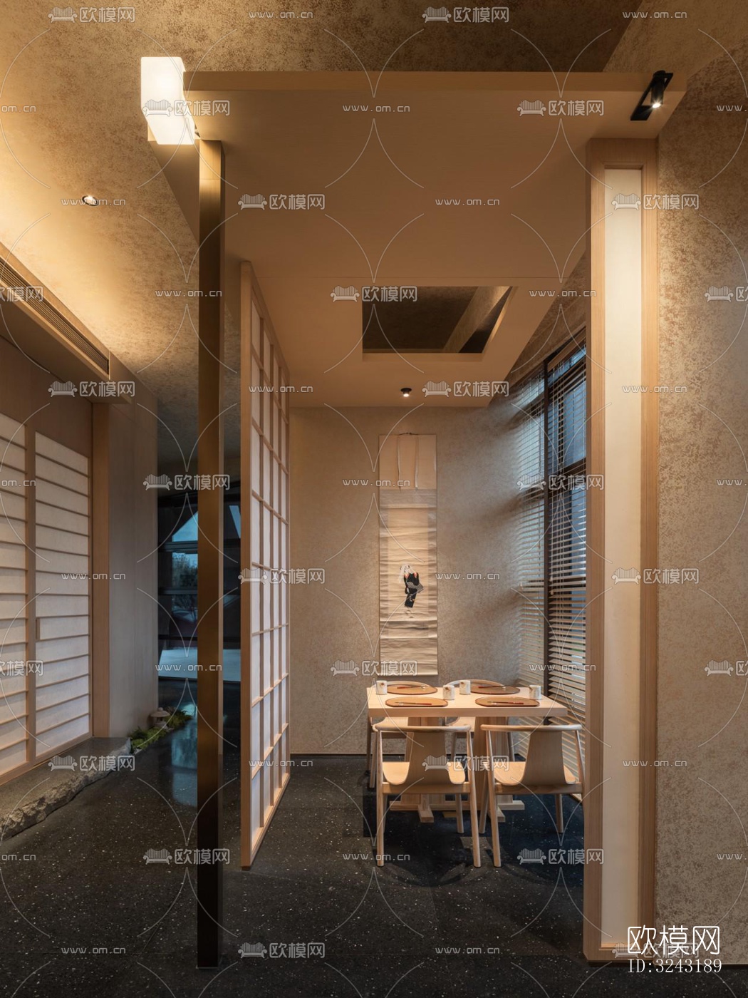 日式日韩料理效果图下载（渲染图6）