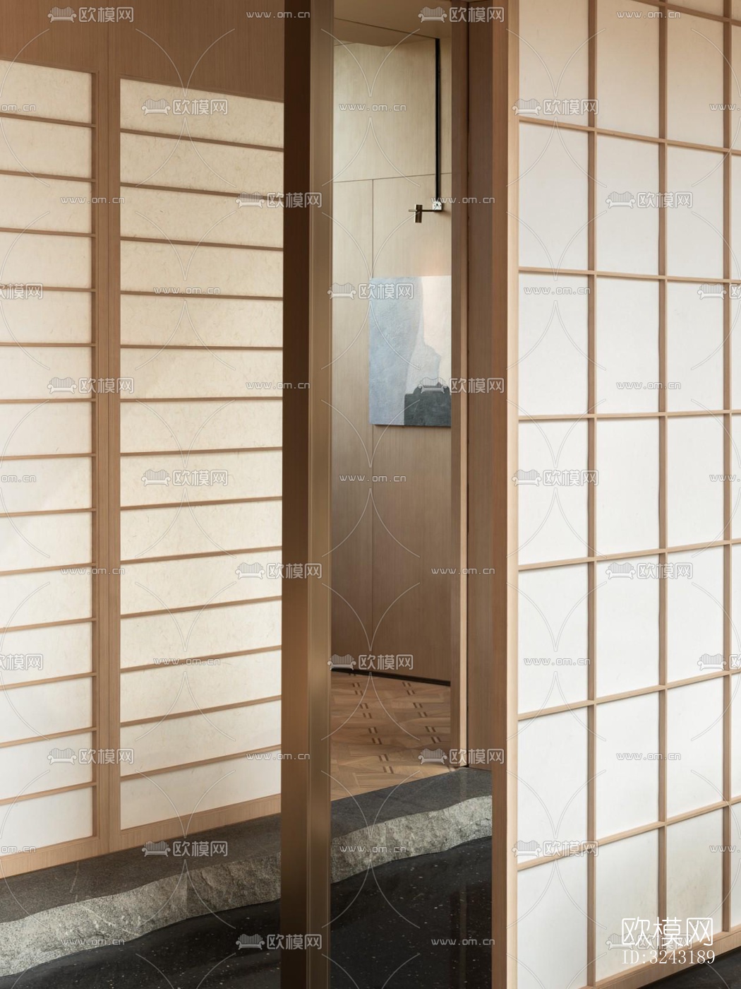 日式日韩料理效果图下载（渲染图2）