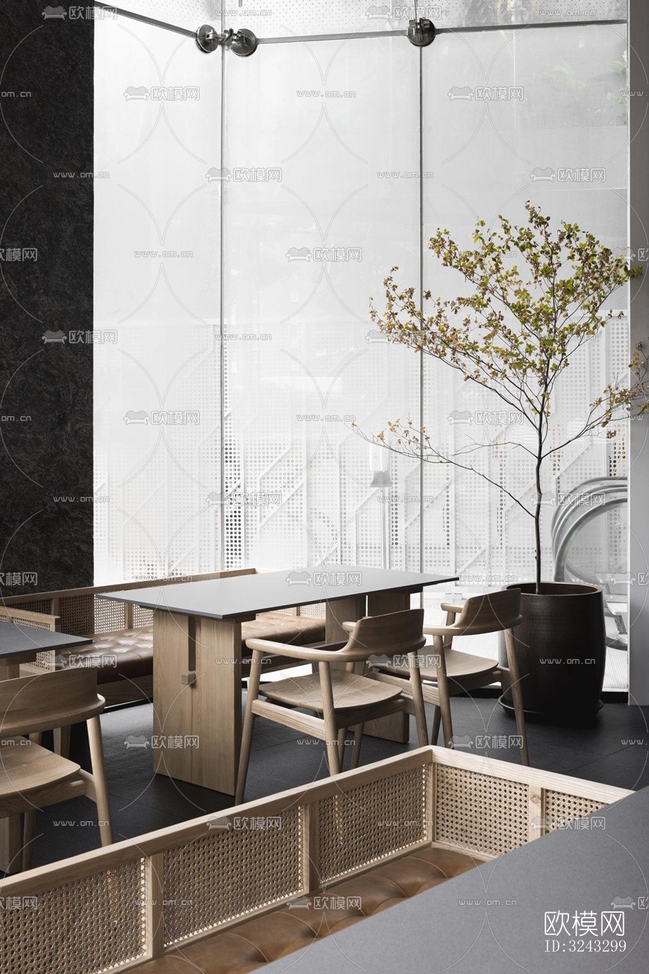 现代日韩料理效果图下载（渲染图9）