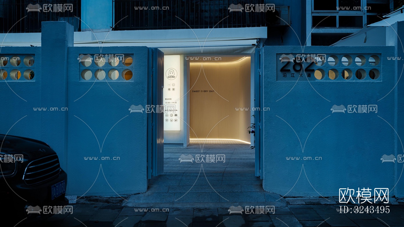 奶油风蛋糕甜品效果图下载（渲染图11）