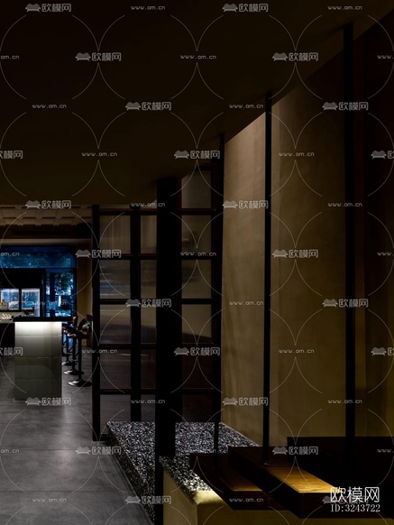 現(xiàn)代西餐廳效果圖下載(渲染圖3)
