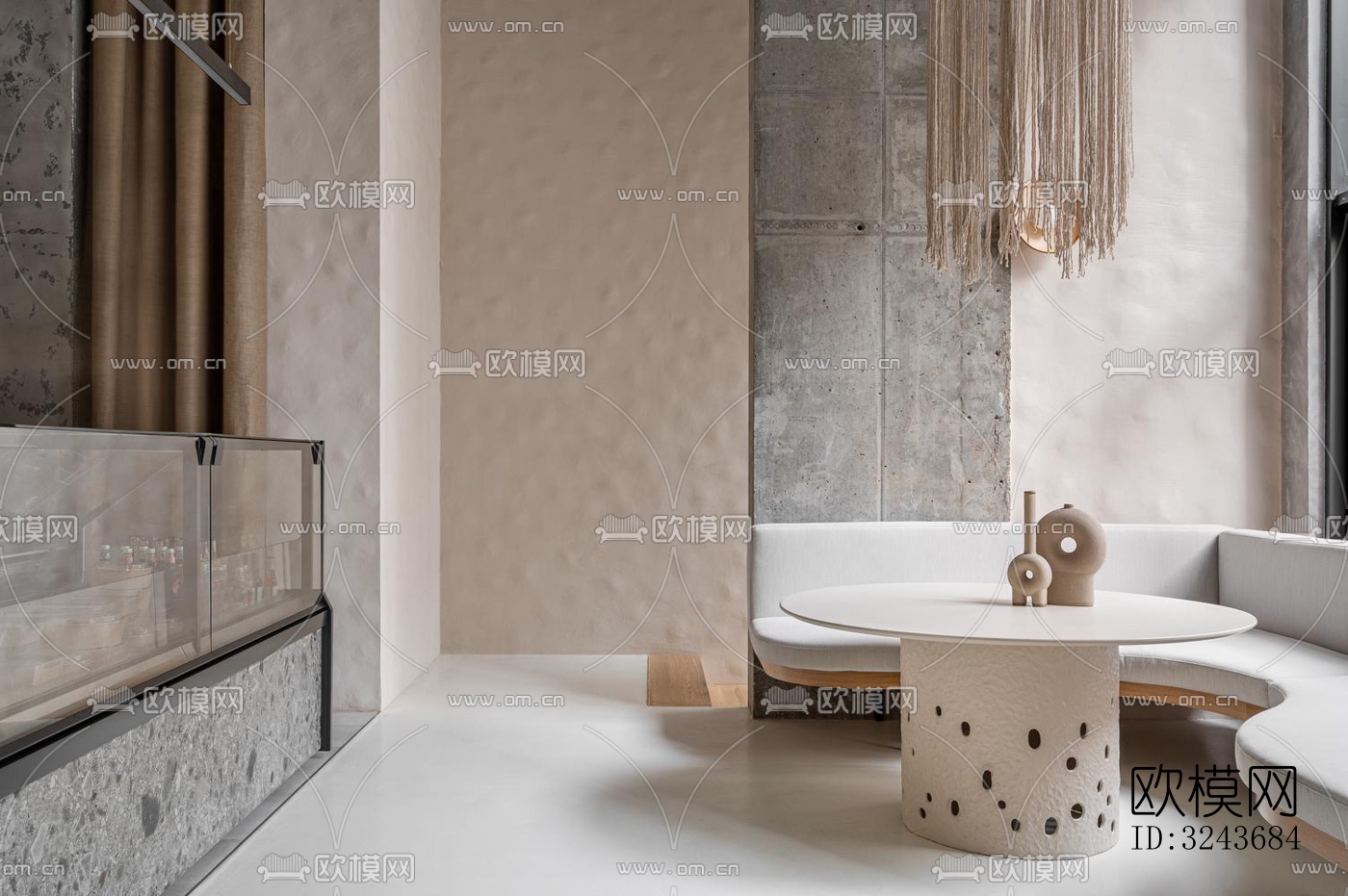 现代西餐厅效果图下载（渲染图8）