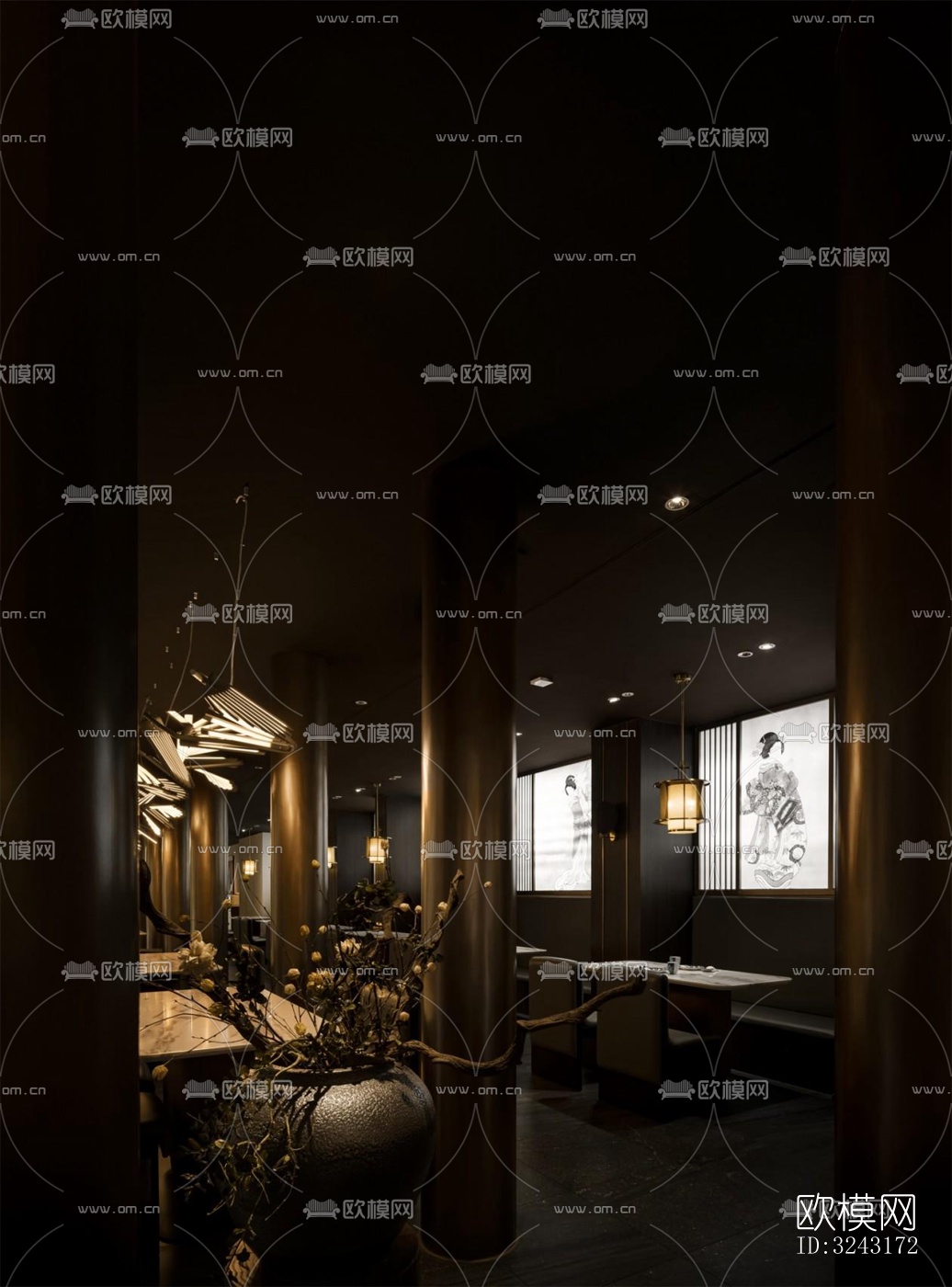 日式日韩料理效果图下载（渲染图6）