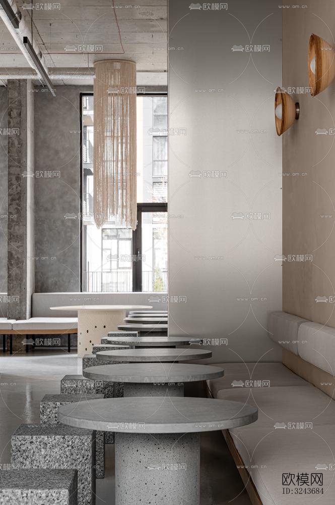 现代西餐厅效果图下载（渲染图19）