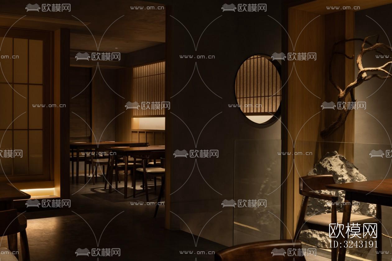 日式日韩料理效果图下载（渲染图5）