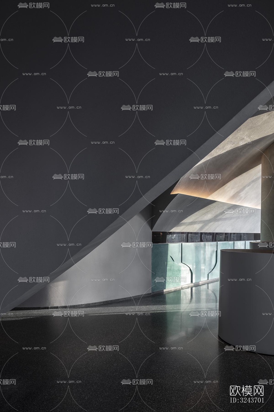 现代西餐厅效果图下载（渲染图17）