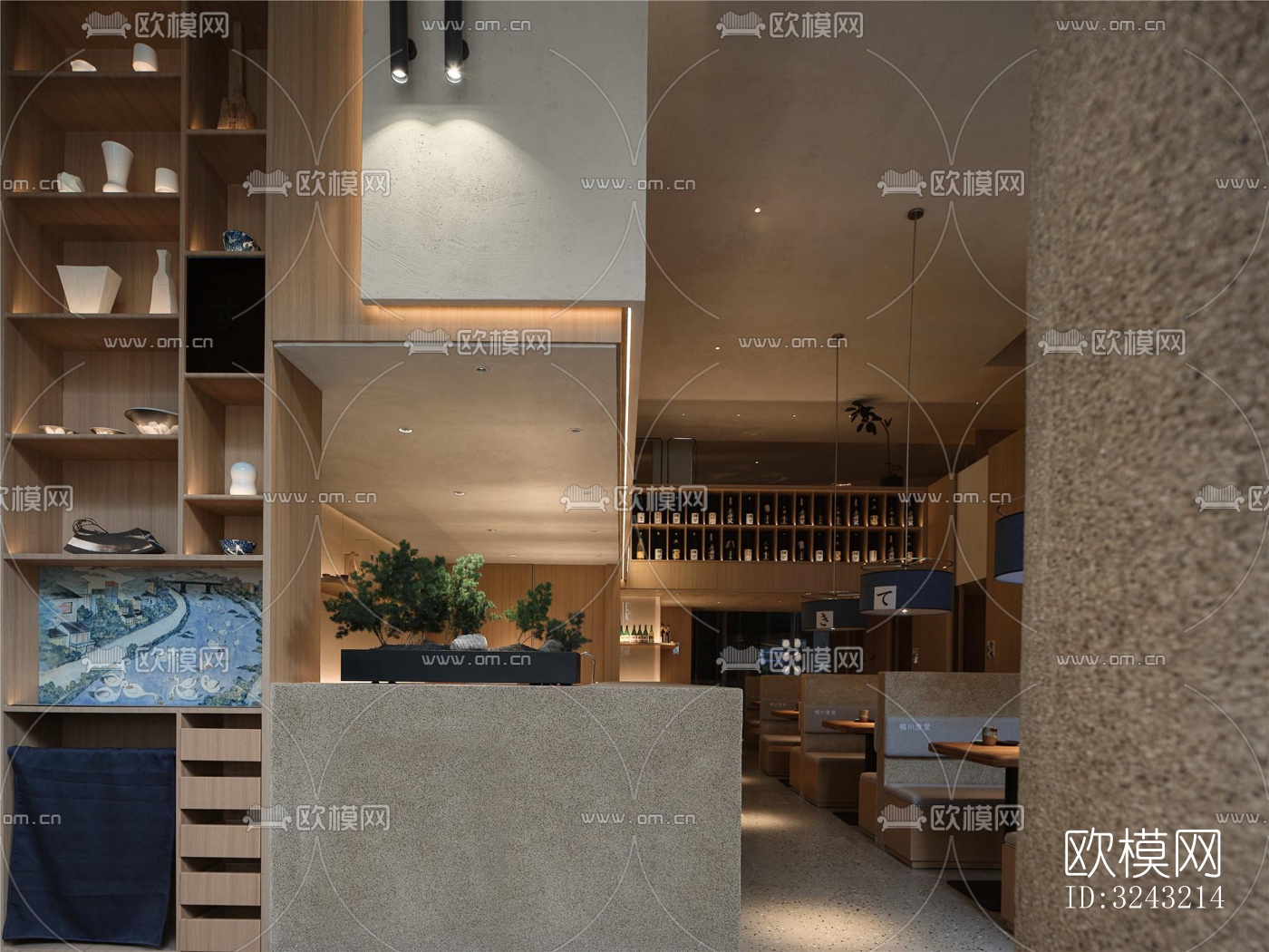 日式日韩料理效果图下载（渲染图9）