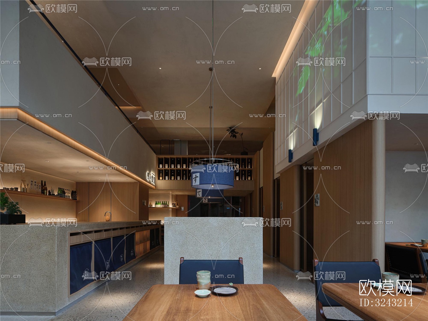 日式日韩料理效果图下载（渲染图10）