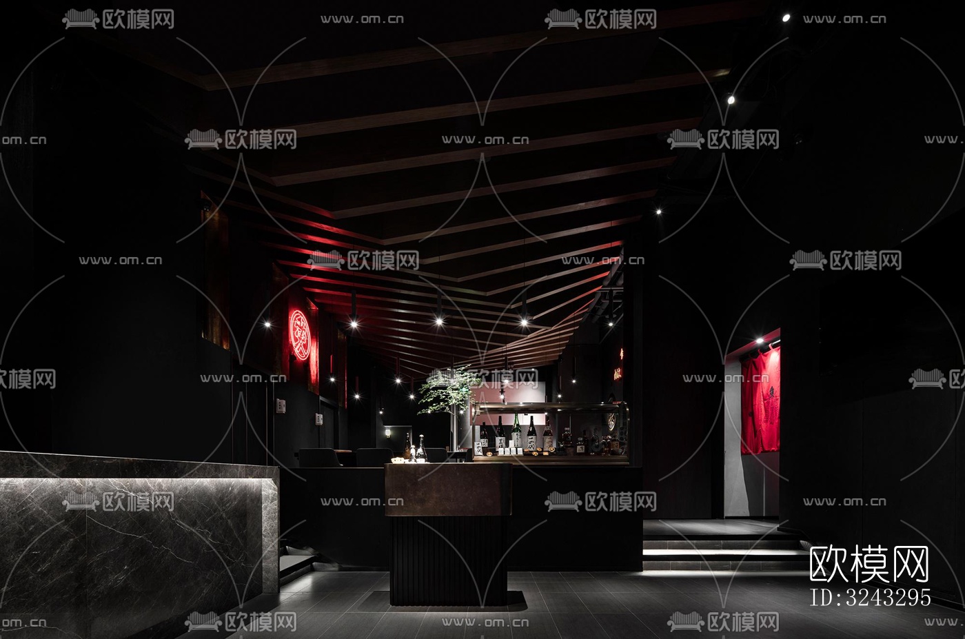 现代日韩料理效果图下载（渲染图8）