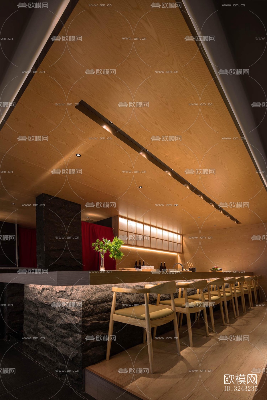 日式日韩料理效果图下载（渲染图3）