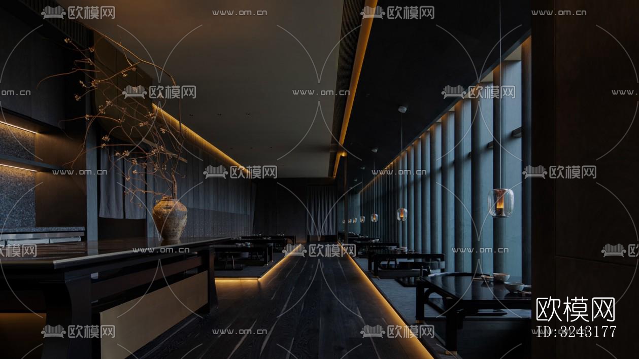 日式日韩料理效果图下载（渲染图7）