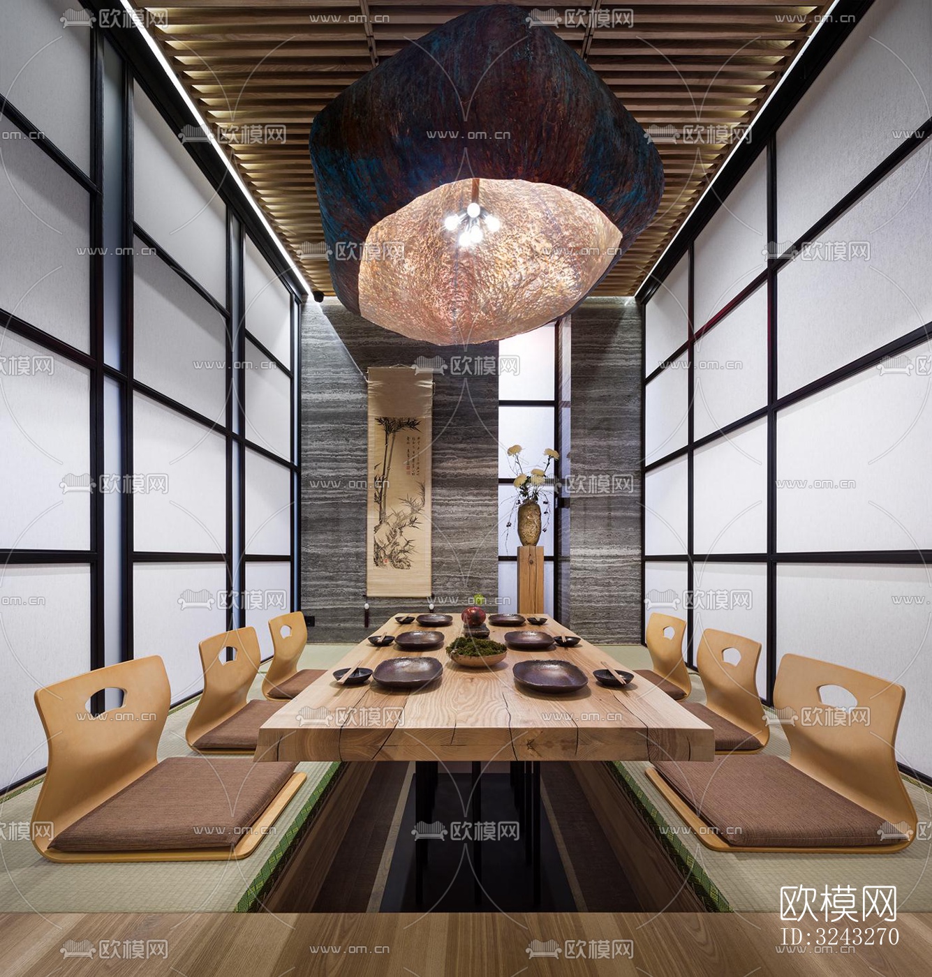 日式日韩料理效果图下载（渲染图11）