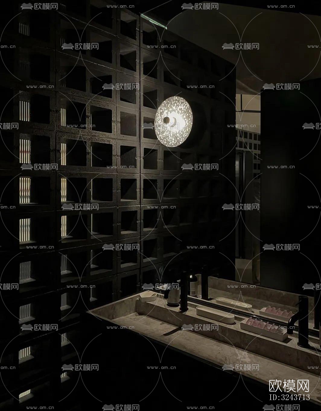 现代西餐厅效果图下载（渲染图10）