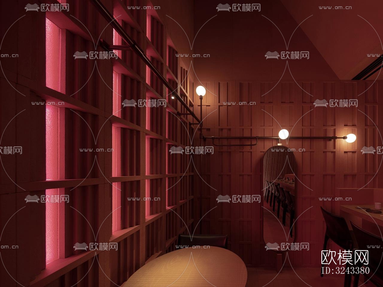 日式火锅烤肉效果图下载（渲染图12）