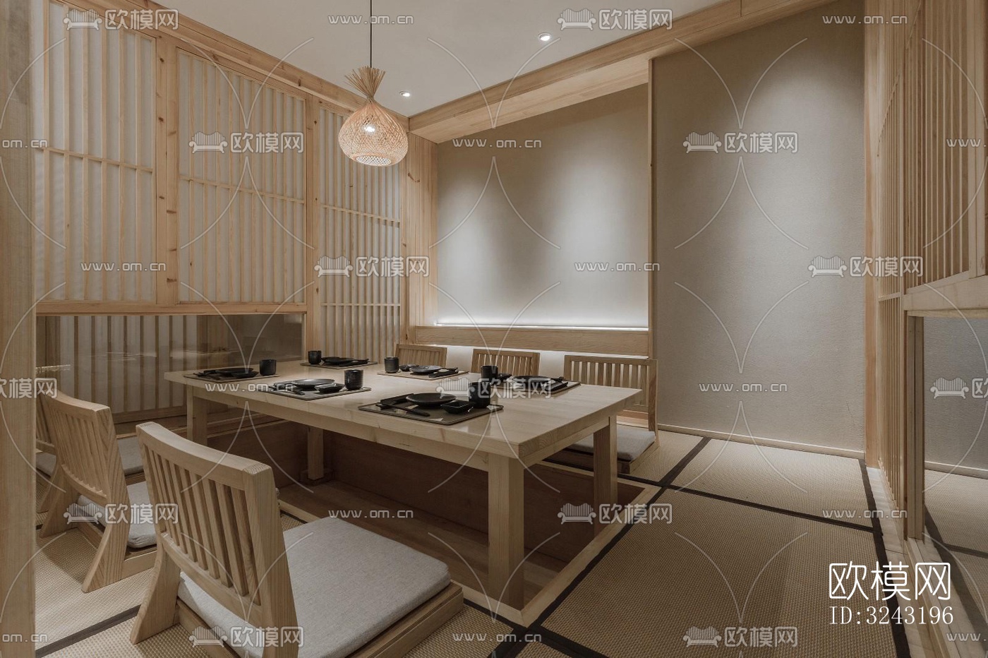 日式日韩料理效果图下载（渲染图8）